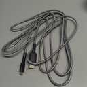 10 Ft Braided Charge & Sync, for Micro USB, Gray