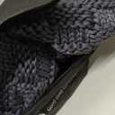 Wellfeel Knitted Weighted Blanket for Adult, No Beads Heavy Blanket 50” x 60'' 5lbs, Breathable Chunky Knit Blanket, Cooling Weighted Blanket for Hot Sleepers, Christmas Home Decor (Dark Grey)