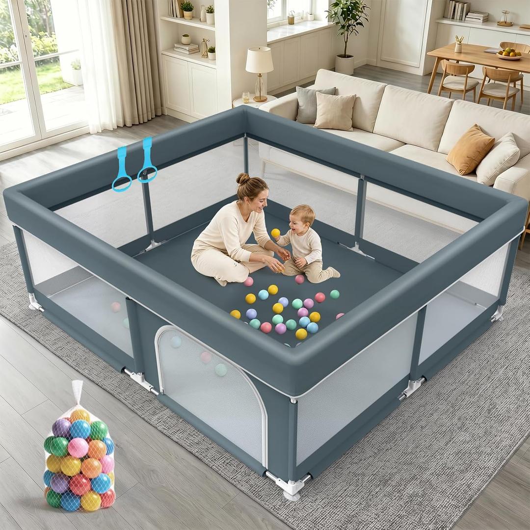 79x71 Large Baby Playpen Indoor & Outdoor Play Yard for Toddlers