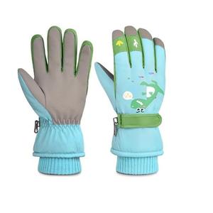 Gilotop Children Ski Gloves Kids Waterproof Winter Outdoor Snowboard Warm Gloves for Boys Girls
