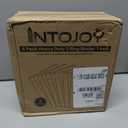 3 Ring Binder 1 Inch, IntoJoy 6 Pack Clear View 3 Hole Binder PVC-Free Fits 8.5x11 Inch Paper Flexible Round Ring Binders for School Office Home Binder Supplies (Orange)