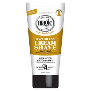 Shave Razorless Cream Shave, Bald Head Smooth Head Maintenance, Light Fresh Scent 6 oz (Pack of 11)