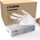 LANON Food Safe White Disposable Nitrile Gloves, Full Container Load, Size: X-Large (Pack of 1000)