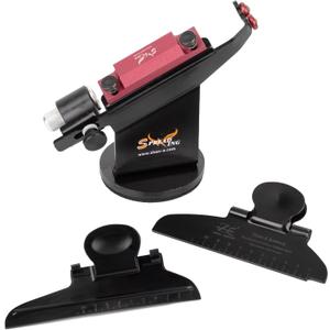 Arrow Metal Fletching Jig with Helical & Straight Clamps for 3 or 4 Fletches Sticking Tool Archery Fletching Kit