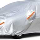 Kayme Hatchback Car Covers Waterproof All Weather, Sun Uv Rain Protection with Zipper Compatible with Mazda3, Corolla, VW Golf GTI, Ford Focus Hatchback (UP to 177 Inch, Not Fit Sedan)