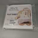 HBHLFZ Twin XL Flat Sheet - Ultra Soft Polyester Top Sheet - Hotel Quality Bed Sheets - Comfortable Wrinkle-Free - Easy to Care for - 1 Twin XL Flat Sheet OnlyTwin XLWhite