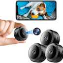 New Black Spy Focus Camera Magnetic Security Camera Hidden Spy Camera for Home/Office Security with Motion Detection Night Vision Easier to Connect Devices 3pc