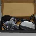 KEMIMOTO ATV Mirrors, 8MM 10MM Motorcycle Mirrors for Handlebar ATV Accessories Compatible with Scooter Snowmobile Mope, 360 Degrees Ball Type Adjustment