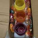 Fall Mason Jar Centerpieces for Tables  Thanksgiving Table Decorations with Autumn Leaves & Berries, Autumn Candle Holder Wreath Rings, Fall Taper Candle Rings for Dining Table