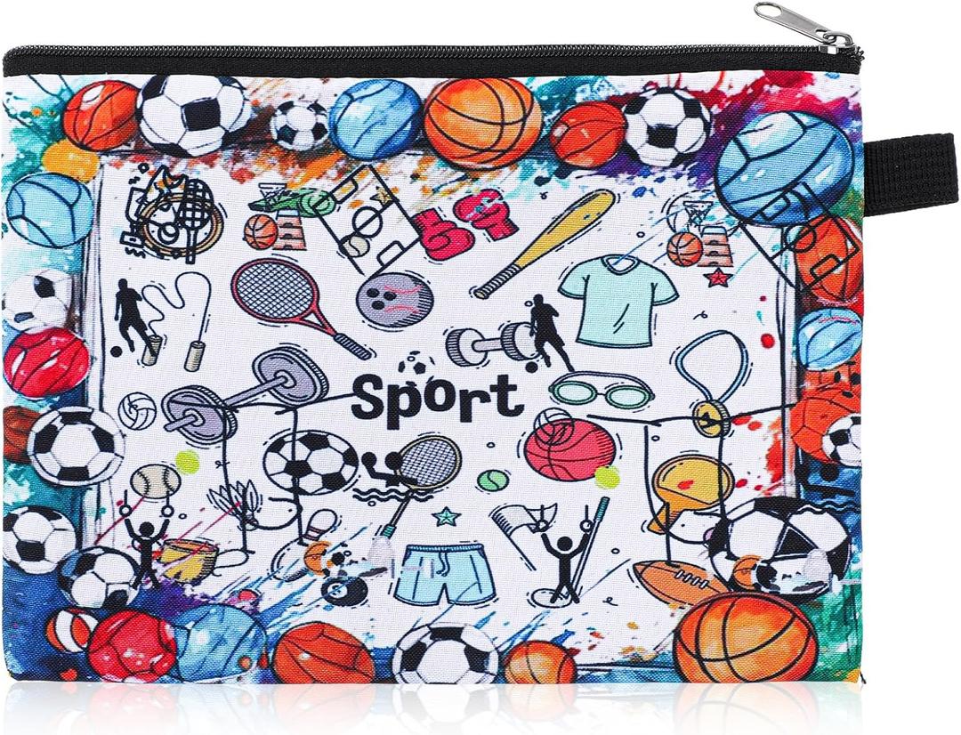 Soccer Cosmetic Bag, Soccer Gift Bags for Women Her Girls Soccers Lovers Birthday Gifts Travel Toiletry Bag Zipper Pouch
