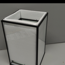 Phosphor Hurricane Candle Holder Set of 2 Pieces, Black Glass Candle Holder for Wedding, Party, Holiday.