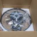 Ceiling Fans with Lights and Remote, 20" Modern Low Profile Ceiling Fan, 6-Speed Quiet Reversible Motor, Flush Mount LED Fan Light,Stepless Dimmable for Bedroom & Kids Room (Black)