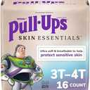 Pull-Ups Boys' Skin Essentials Potty Training Pants, Training Underwear, 3T-4T (32-40 lbs), 16 Ct