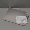 Stainless Steel Cutting Board for Kitchen, 2-in-1 Double-Sided Chopping Board, Food Grade Stainless Steel/PP, Easy to Clean, Large Size, Non-Slip, 1611