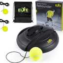 Tennis Rebound Ball Set | Heavy Duty Power Base, No Filling Required | Three Tennis Balls, Long Elastic Rope, and Drawstring Bag | Premium Solo Training Equipment for Any Skill Level