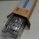 Veken Shower Caddy 6-Pack, Advanced Rustproof Design, No Drilling Adhesive Shelves, Rack with Soap Holder, Large Capacity Bathroom Organizers and Storage, Wall-Mounted Kitchen & Home Decor (Black)