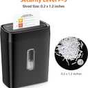 Amazon Basics 12-Sheet Cross-Cut Paper and Credit Card Shredder with Overheat Protection, Black (New Model)