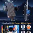 Car Phone Mount with Magnetic Clip for Magsafe & Android 360 Universal Suction Phone Mount for Dashboard Windshield Car Phone Holder for Car for iPhone 17 16 15 14 Pro Max Samsung Galaxy S25 Cell