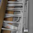 Regalo Safety 29-49" Easy Step Extra Wide Baby Gate for Doorways & Bottom of Stairs, Pressure Mounted Safety Gate with Door for Babies, Toddlers & Pets, White