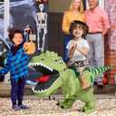 One Casa Halloween Inflatable Dinosaur Costume Kids, Blow Up T Rex Suit Boys Girls (2-3YRS, With Hat)