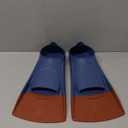 Gintenco Swim Fins, Kids Swim Training Fins for Lap Swimming, Travel Size Flippers with Mesh Bag, Silicone Swimming Fins for Kids Teens Adults Women Men (M(US Men 4-5.5/ US Women 5.5-7), BlueOrange)