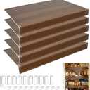 Wire Rack Covers 5 PcsShelf Covers for Wire Shelving, Durable Shelves Cover, Easy Install for Pantry, Kitchen (24 * 12")