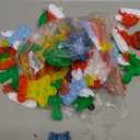 GooKit 48Pcs Christmas Mini Pop Keychain Fidget Toys, Christmas Day Gifts for Kids Mini Pop Bubble Christmas ,Party Favors Silicone Fidget Keychain Relieve Anxiety Stress Fidget Toy