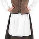 fun shack Kids Colonial Costume Girls, Tudor Kitchen Dress, Medieval Renaissance Outfit, Pilgrim Attire for Girls, Medium