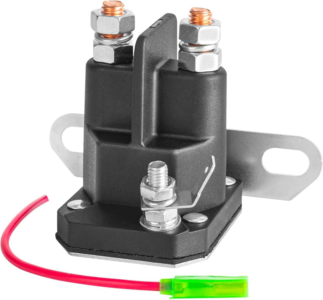 12V Starter Solenoid with Control Wire Compatible with Trombetta Hustler Zero Turn Lawn Mower Replaces Starter Relay Solenoid Part 030817 832-1211-210