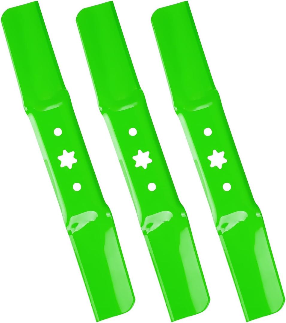 742-05052A Point Star Mower Blades for 50 Inch Deck for Cub Cadet XT1 LT50 GT50 RZT50 L50 S50 XT2 LX50 Troy Bilt Mustang XP Z50 Craftsman Z550 T260 942-05052A 6 | 2-IN-1, Medium Lift Mulching 3 Pack