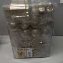 SHareconn 86PCS Christmas Tree Ornaments Clear Set,Shatterproof and Clear Plastic Baubles for Xmas Tree Decor, Holiday Wedding Party Decoration,Champagne (86CT)