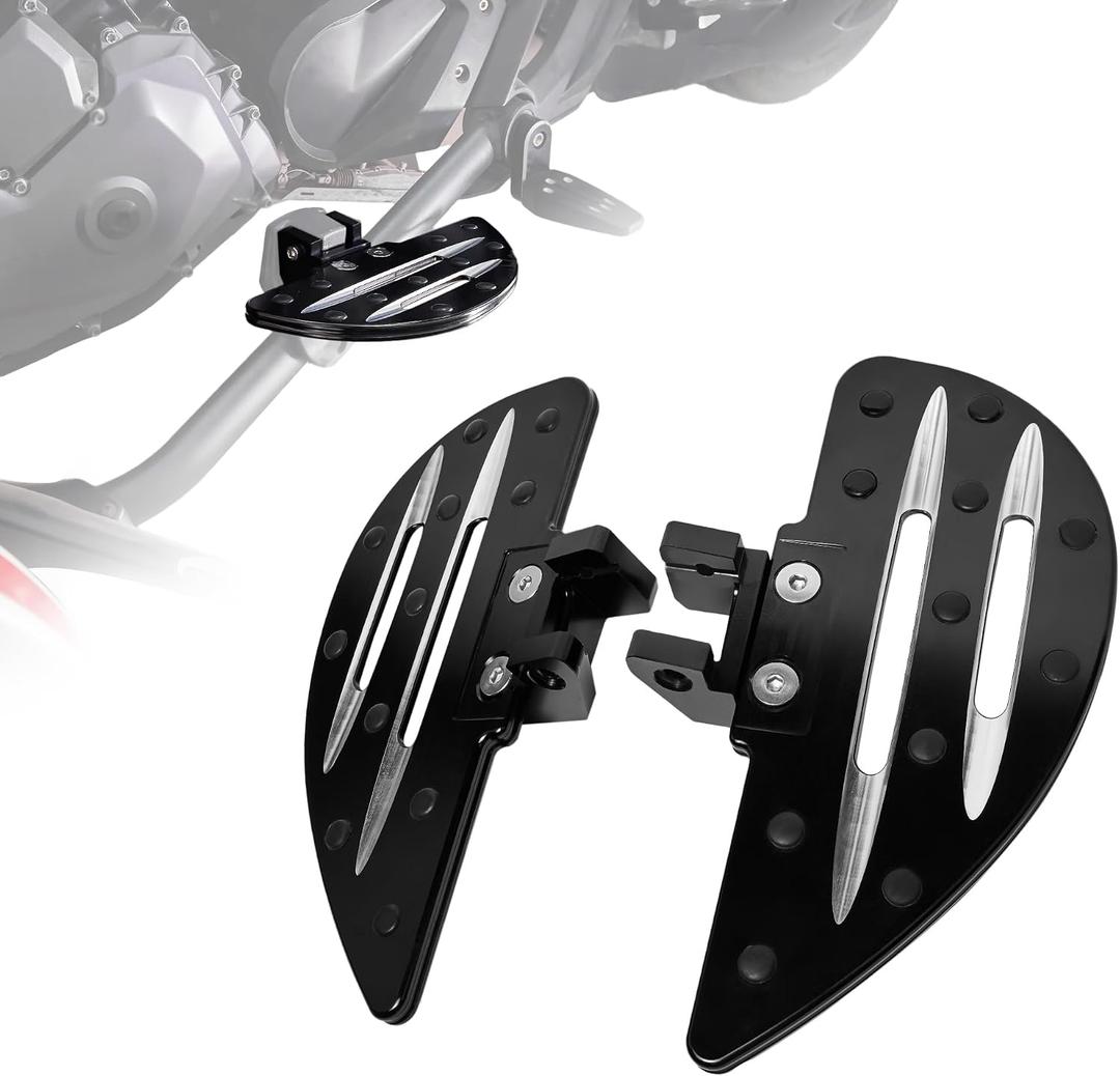 Motofunder Driver Foot Pegs Floorboards Wide Foot Rest for Spyder F3/F3-S/F3-T Accessories (2015-2025)- (Water Drop Style)