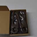 Jetec 10 Pieces Cabinet Locks for Babies, U-Shaped Proofing Drawers Safety Child Locks Adjustable, Easy to Use Childproof Latch for Knob Handle on Kitchen Door Storage Cupboard Closet (Brown)