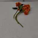 Blooming Paradise Pack of 3 Artificial Fake Flowers Plants Silk Hydrangea Arrangements Wedding Bouquets Decorations Plastic Floral Table Centerpieces Home Kitchen Garden Party Festival Bar(Orange)