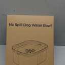 AONKEY 3L Dog Water Bowl No Spill, 101oz Large Spill Proof Dog Bowl Reduce Refill, Anti Splash No Mess Dispenser Dripless Slow Drinking Water Bowl for Sloppy Messy Drinkers (Navy Blue)