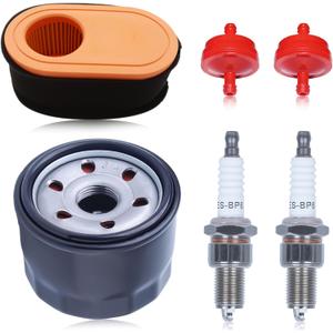 937-05065 951-12260 Air Filter + 951-12690 Oil Filter Spark Plug for Craftsman Powermore 420CC T1000 T1200 R1000 LT4200 CC760ES Lawn Mower