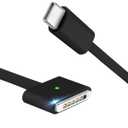 140W USB-C to Magnetic 3 Charging Cable, Compatible with MacBook Air 2023/2022 (M2), Pro 2021 (M3, M1, 14-16 inches) 6.6 feet - Black