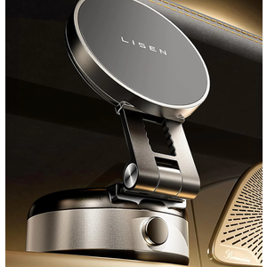 Retractable electric vacuum magnetic phone holder