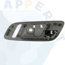 APPERFiT Interior Door Handle w/Hole for Heated Seats for Front Door Left Driver Side Gray Compatible with 2008-2014 Chevy Chevrolet Avalanche Suburban Tahoe, GMC Yukon Door Panel Parts (Size B -FL)