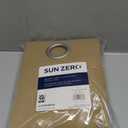 Sun Zero Easton Blackout Energy Efficient Grommet Curtain Panel, 40" x 95", Taupe (Pack of 1)