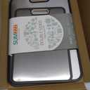 Titanium Cutting Board Double Sided Food Grade, Pure Titanium/PP for Kitchen, Cutting Board Easy to Clean[15.5*10.5+12*8.5] (Silver)