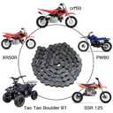YOXUFA 420 Chain 102 Links for CRF50 XR50 PW80 SSR Tao Tao Coolster 110cc 125cc Pit Dirt Bike 4 Wheeler ATV Quad Kazuma Baja Ice Bear Lifan Kayo NST SDG 50cc 70cc 90cc Go Kart Motorcycle Parts