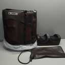 Vibration Massage Mat,Full Body Vibrating Heating Massage Pad,10 Vibration Motors,3 Strength Adjustments, with Detachable Neck Massage Headrest and Multifunctional Leg,Foot Massagers,for Home Office (Brown)