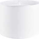 White Linen lampshades Large Drum Lamp Shade 16" Top x 16" Bottom x 10" High (Spider) Modern Lamp Shade for Table&Floor Lamp - Lampshades Replacement By GO&SO Assembly Required
