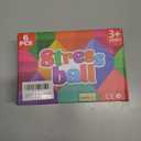 6 Pack Squishy Stress Balls Fidget Toys for Adults Kids, Sensory Stress Cube Anxiety Stress Relief Toy with Thick Substance, Slow Rising Calming Toys Stretchy for Classroom, Malt Sugar Ball