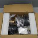 ClanKin Plug in Wall Sconces Lighting Set of 2, Black Wood Style Wall Sconce Reading Lamp, Adjustable Wall Light for Bedroom Hallway Living Room (2, Black Plug-in)