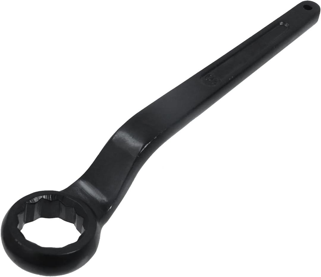 Oedema 30mm Slogging Ring Wrench High Tensile Hand Tool Alloy Steel Single Box End Ring Type Wrench, Black