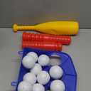 Kids Tee Ball Set with 10 Balls  Adjustable Height Batting Tee for Toddlers & Kids  Indoor Outdoor Baseball Training Toy for Beginners