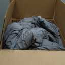 Love's cabin Seersucker Dark Grey King Size Comforter Set, 7-Piece All Season Lightweight Bed in a Bag Bedding Set with Comforter, Flat Sheet, Fitted Sheet, Pillowcases and Shams | Soft, Breathable, Lightweight (King (102"X90"))