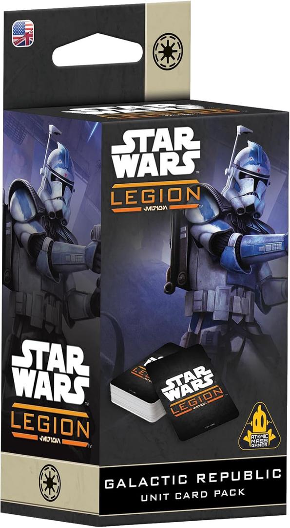 Star Wars: Legion Galactic Republic Card Pack - Tabletop Miniatures Game, Strategy Game for Kids and Adults, Ages 14+, 2 Players, 3 Hour Playtime, Made by Atomic Mass Games